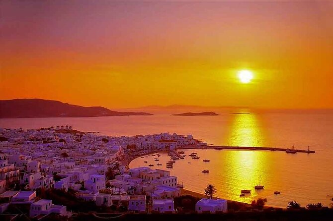 2-hour Mykonos Little Venice Sunset - A 7 pm sunset sail with hotel pickup that’s actually practical