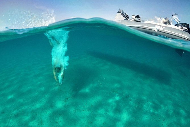 3 Hour Private Cruise – South Coastline Of Mykonos - Stop 1 at Psarou Beach: Famous Beach Energy, Plus Easy Water Access