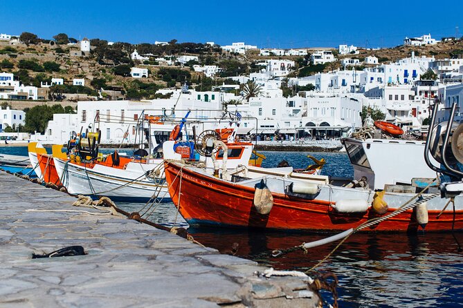 4Hours Mykonos Adventure Walk in Town & Minivan Countryside Tour - Entering Mykonos Town: windmills, Little Venice, and Old Port