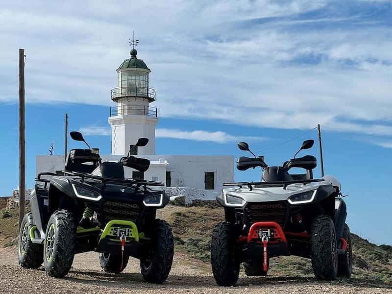 Explore Mykonos Island with a 650cc ATV / QUAD Tour - Fokos Beach and Spilia Agia Anna: when the tour gets quieter