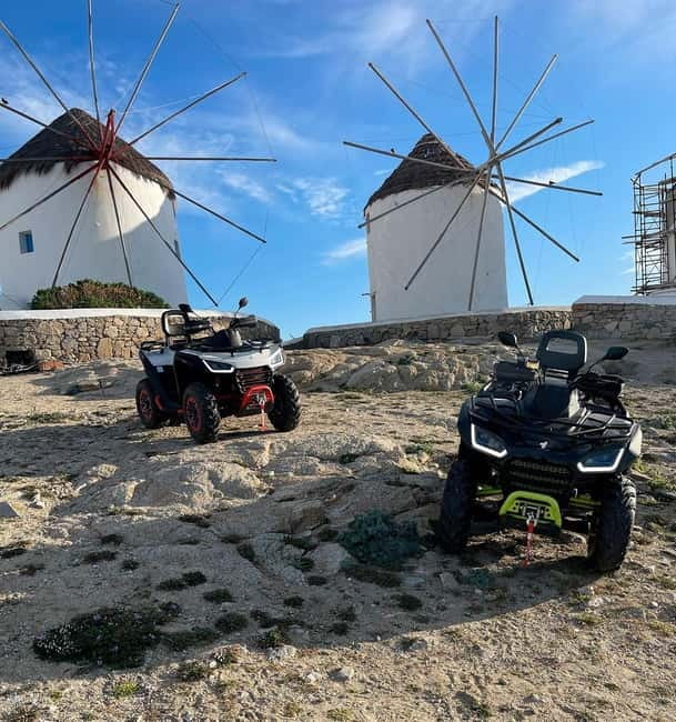 Explore Mykonos Island with a 650cc ATV / QUAD Tour - Time, distance, and pace: how the 3 hours usually feel