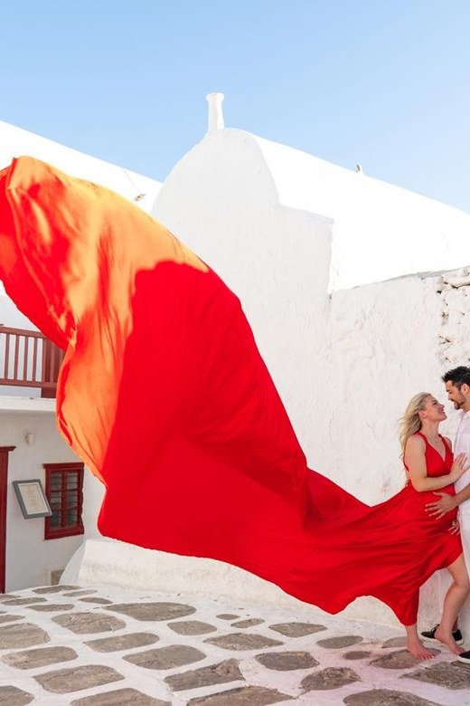 Flying Dress Photoshooting Mykonos - What you actually get: 50 edited photos and the value math