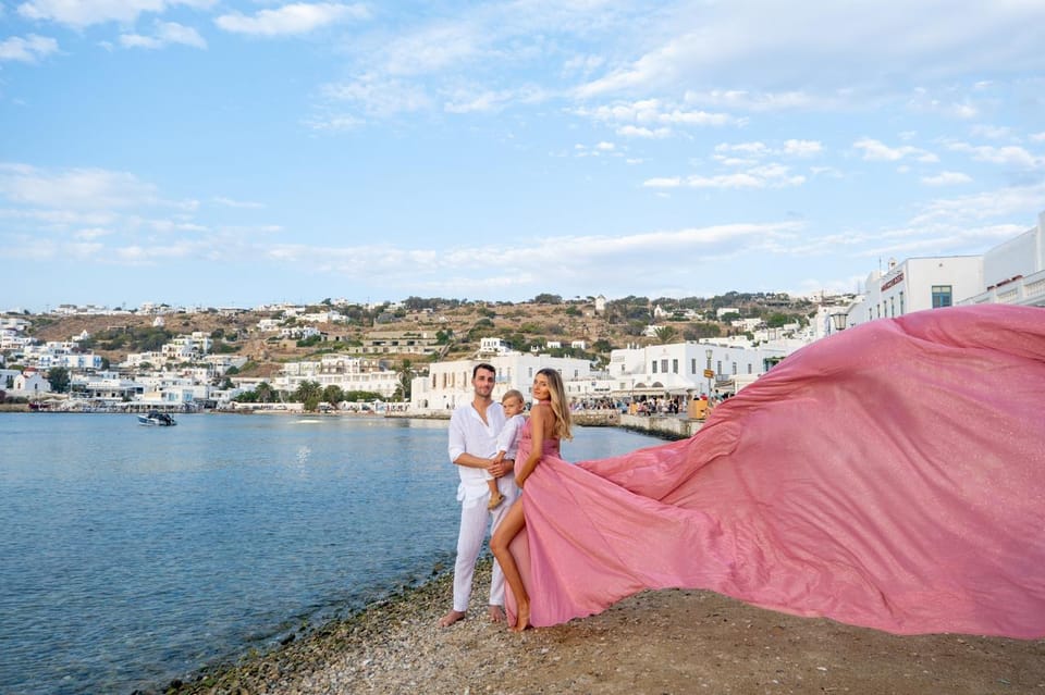 Flying Dress Photoshooting Mykonos - How to make the shoot smoother (especially if you hate carrying things)