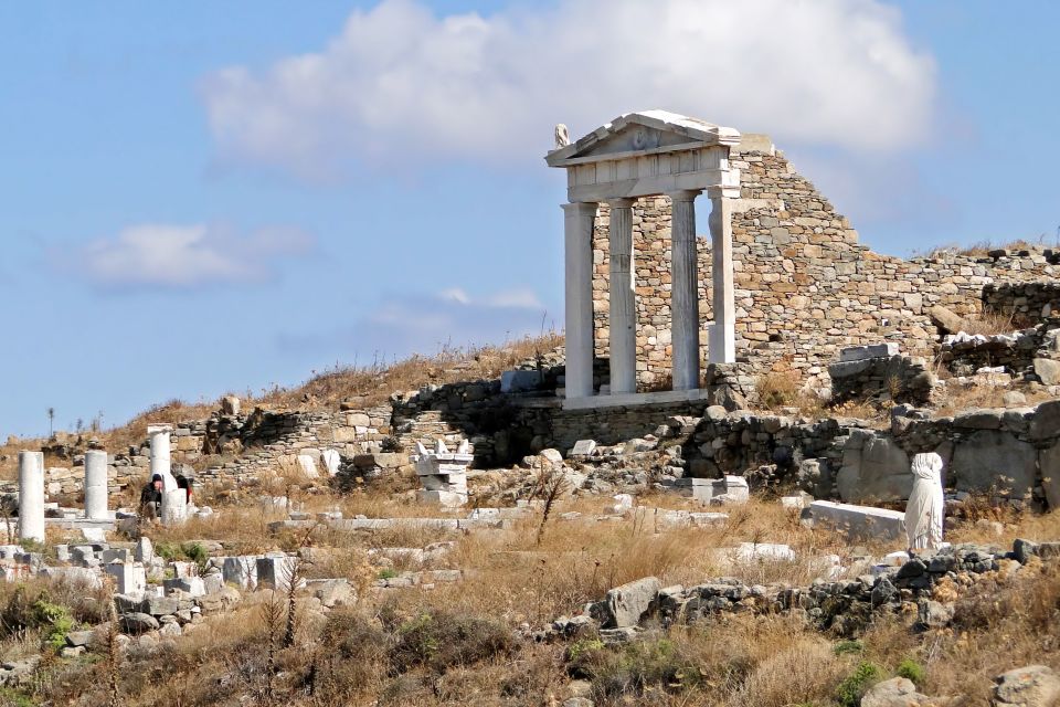 From Mykonos: Delos Archaeological Site Guided Evening Tour - Sanctuary Zone Highlights: Apollo, Naxians, and the Main Street-to-Market Feel