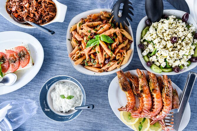 Mykonos Catamaran Premium Day-Sunset Tours 8-flavor Meal & Drinks - Water play gear: sea scooters, snorkeling equipment, and getting comfortable fast