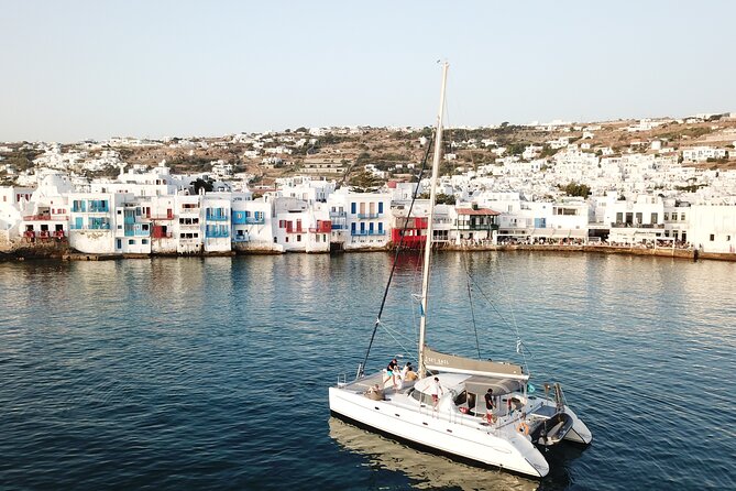 Mykonos Catamaran Sunset Semi private Cruise with transfer - Little Venice Stop: Why This Break Works So Well