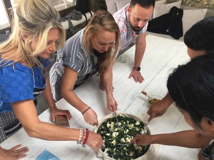 Mykonos: Cooking Class with Food and Wine - Organic garden stop and the small details that add up