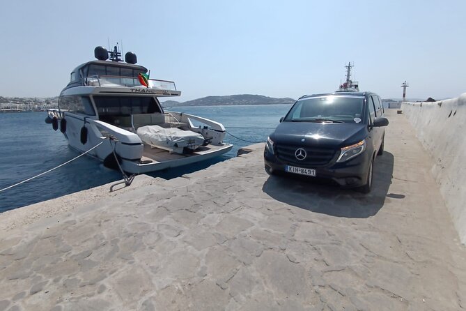 Mykonos driving tour - Choulakia pebble beach, then Armenistis Lighthouse: north-coast Mykonos at its most scenic