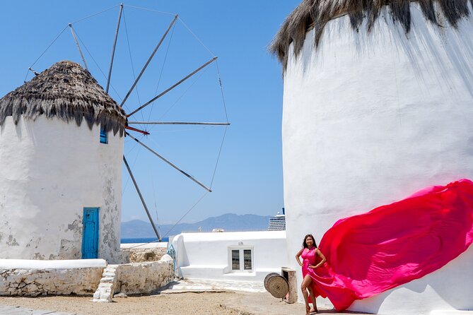 Mykonos Flying Dress Photoshoot - Price and value: $299.29 for 50 edited photos