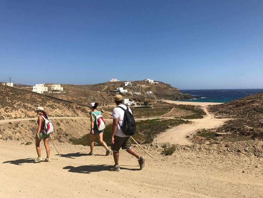 Mykonos Hiking Adventure - Option A: the 5.1 km Mirsinis Beach finish (easy-to-moderate)