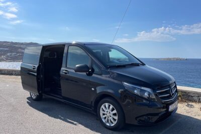 Mykonos Island VIP Transfers: 24/7 Private Transportation 1-Way - WhatsApp Pickup Updates and License Plate Details