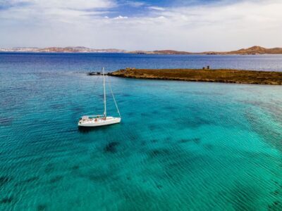 Mykonos: Private Delos and Rhenia 6hrs Cruise with Lunch - From Tourlos Marina to Delos: The Archaeology Stop with Breathing Room