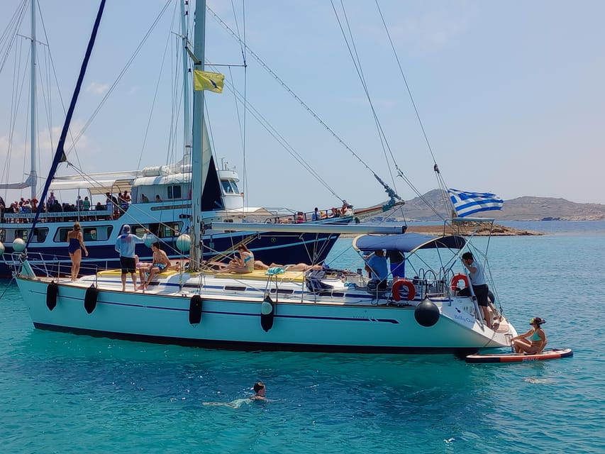 Mykonos: Rhenia Island Sunset Cruise with Transfer and Meal - The Greek Meal and Unlimited Wine: Food That Actually Fits the Day