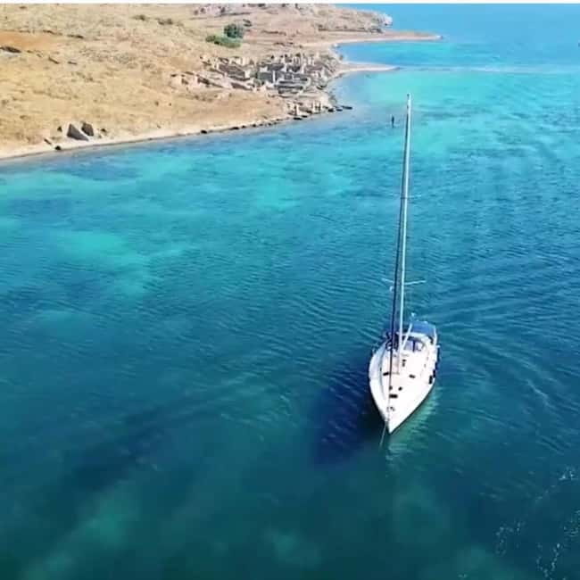 Mykonos: South Beaches Sailing Tour with Lunch and Transfers - Cruising toward the second beach: more coastline, less effort