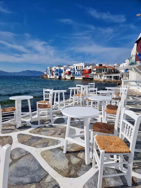 MYKONOS SOUTH OR WEST COAST EVENING SEMI PRIVATE CRUISE - Greek snacks, fruit, and drinks on the water: the real value