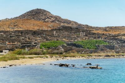 Mykonos Town: Archaeological Site of Delos Guided Day Trip - The check-in and guide intro that help you read the ruins