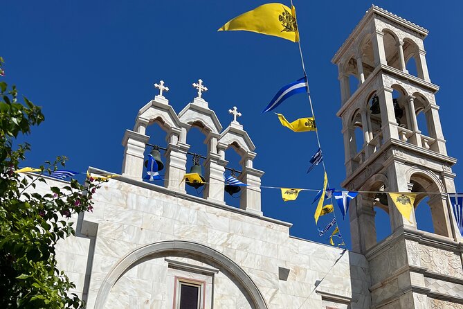 Private 4 Hour Tour Explore the Authentic Mykonian Essence - The Ano Mera pause at Panagia Tourliani monastery
