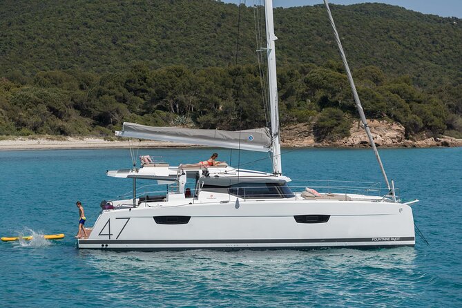 Private 5-Hour Cruise on Brand-New Luxury Catamaran in Mykonos - The boat, the crew, and the included water toys