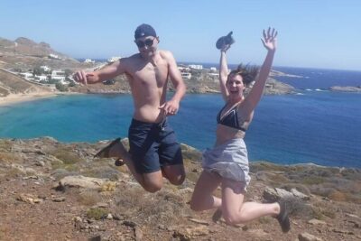 Private Active Island Tour by Minibus - Stop 1: Panormos Beach, where the snorkeling is the main event