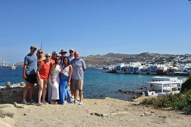 Private Mykonos Island tour by Luxury Minibus up to 11 passengers - Kalafati and Divounia: sun, sea color, and a calmer pocket of Mykonos