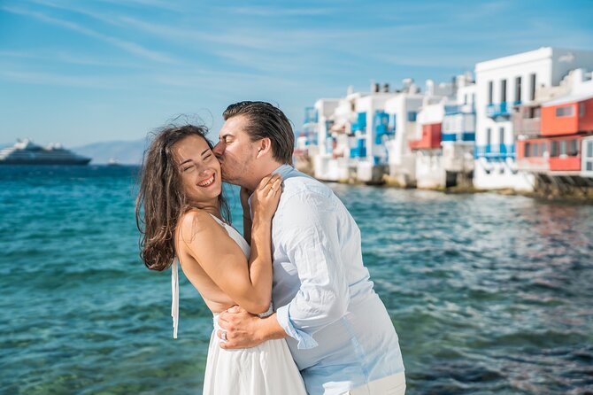 Private Photoshoot in Mykonos with a Professional Photographer - What makes the photos look pro: posing, pacing, and lighting