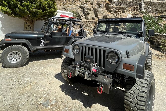 Private Tinos Off Road Tour - Vathi Village: Swim time and a marble-storage detour