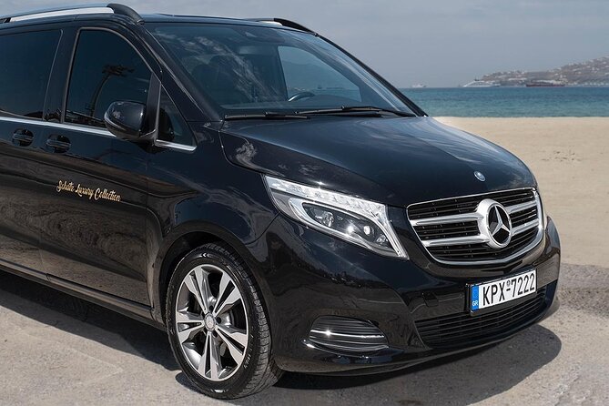 Private Transfer for all around Mykonos,from port,airport to every location - Mercedes V-Class comfort: what that means in practice