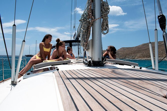 Rhenia island - Small group Sailing adventure (up to 8 guests) - Rhenia: two secluded swim stops and snorkeling gear you can actually use