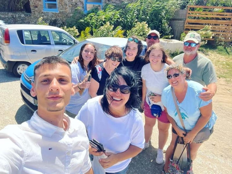 ❖ Mykonos: Private Island Tour with Transfers and Greek Meal - Ano Mera: a calmer village break with scenic roadside views